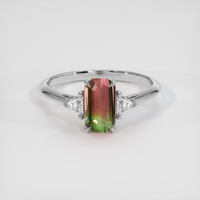 1.12 Ct. Gemstone Ring, 18K White Gold 1