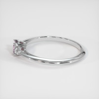 0.50 Ct. Pink Sapphire Ring, 18K White Gold 4