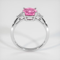 2.08 Ct. Pink Sapphire Ring, 18K White Gold 3