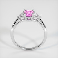 1.04 Ct. Pink Sapphire Ring, 18K White Gold 3