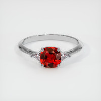 1.19 Ct. Ruby Ring, 18K White Gold 1