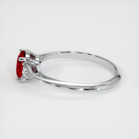 1.19 Ct. Ruby Ring, 18K White Gold 4