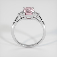 2.15 Ct. Pink Sapphire Ring, 18K White Gold 3
