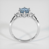 1.21 Ct. Blue Sapphire Ring, 18K White Gold 3