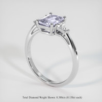1.50 Ct. Sapphire Ring, 18K White Gold 2