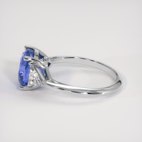 3.03 Ct. Blue Sapphire Ring, 18K White Gold 4