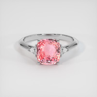 3.03 Ct. Sapphire Ring, 18K White Gold 1