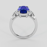 2.92 Ct. Blue Sapphire Ring, 18K White Gold 3