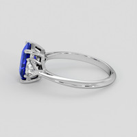 1.59 Ct. Blue Sapphire Ring, 18K White Gold 4
