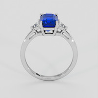 2.14 Ct. Blue Sapphire Ring, 18K White Gold 3
