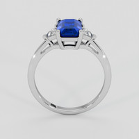 1.70 Ct. Blue Sapphire Ring, 18K White Gold 3