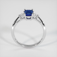 0.94 Ct. Blue Sapphire Ring, 18K White Gold 3