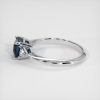 2.04 Ct. Sapphire Ring, 18K White Gold 4