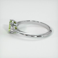 0.77 Ct. Sapphire Ring, 18K White Gold 4