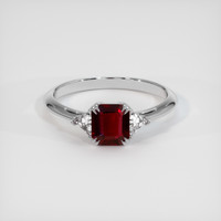 1.03 Ct. Ruby Ring, 18K White Gold 1