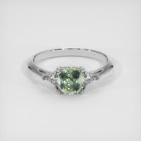 1.34 Ct. Sapphire Ring, 18K White Gold 1