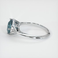 2.40 Ct. Sapphire Ring, 18K White Gold 4