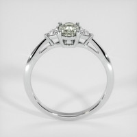 0.77 Ct. Grey Sapphire Ring, 18K White Gold 3