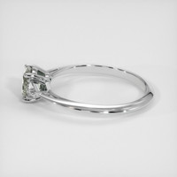 0.77 Ct. Grey Sapphire Ring, 18K White Gold 4