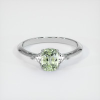 0.95 Ct. Sapphire Ring, 18K White Gold 1