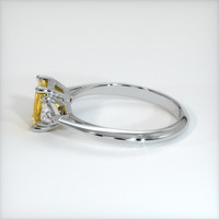 0.94 Ct. Yellow Sapphire Ring, 18K White Gold 4