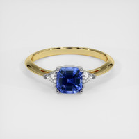 1.20 Ct. Sapphire Ring, 18K White & Yellow 1