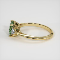 1.55 Ct. Bluish Green Sapphire Ring, 10K Yellow Gold 4
