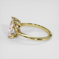 3.10 Ct. Peach Sapphire Ring, 10K Yellow Gold 4