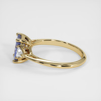 0.95 Ct. Blue Sapphire Ring, 14K Yellow Gold 4