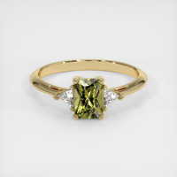 0.88 Ct. Gemstone Ring, 14K Yellow Gold 1