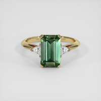 2.07 Ct. Green Tourmaline Ring, 14K Yellow Gold 1