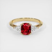 1.64 Ct. Ruby Ring, 14K Yellow Gold 1