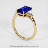 3.03 Ct. Sapphire Ring, 14K Yellow Gold 2