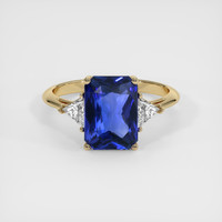 3.40 Ct. Blue Sapphire Ring, 14K Yellow Gold 1