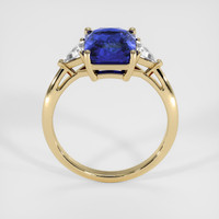 3.40 Ct. Blue Sapphire Ring, 14K Yellow Gold 3