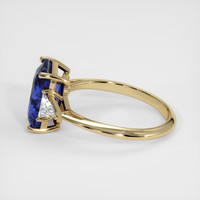 3.40 Ct. Blue Sapphire Ring, 14K Yellow Gold 4