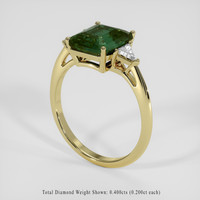 5.01 Ct. Green Sapphire Ring, 14K Yellow Gold 2