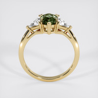 1.25 Ct. Yellowish Green Sapphire Ring, 14K Yellow Gold 3