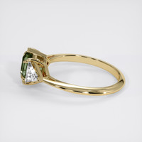 1.25 Ct. Yellowish Green Sapphire Ring, 14K Yellow Gold 4