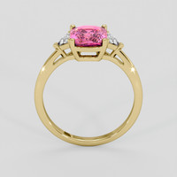 2.01 Ct. Pink Sapphire Ring, 14K Yellow Gold 3