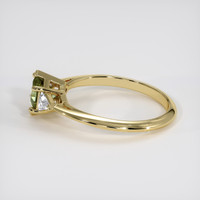 1.00 Ct. Green Sapphire Ring, 14K Yellow Gold 4