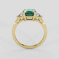 1.51 Ct. Bluish Green Sapphire Ring, 14K Yellow Gold 3