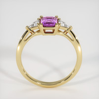 0.88 Ct. Purple Sapphire Ring, 14K Yellow Gold 3