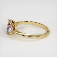 0.88 Ct. Purple Sapphire Ring, 14K Yellow Gold 4