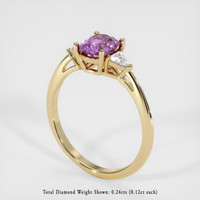 1.10 Ct. Sapphire Ring, 14K Yellow Gold 2