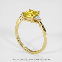 2.05 Ct. Yellow Sapphire Ring, 14K Yellow Gold 2