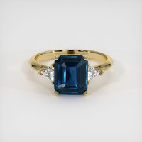 3.57 Ct. Sapphire Ring, 18K Yellow Gold 1