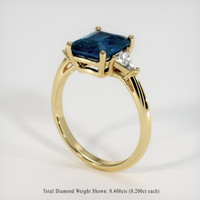 3.57 Ct. Sapphire Ring, 18K Yellow Gold 2