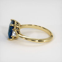 3.57 Ct. Sapphire Ring, 18K Yellow Gold 4
