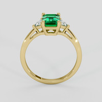1.24 Ct. Emerald Ring, 18K Yellow Gold 3